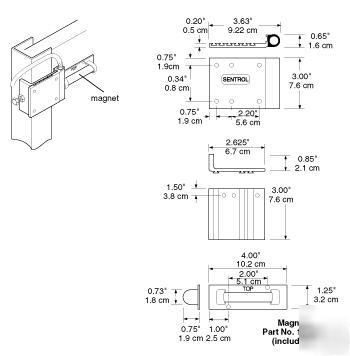 New sentrol curtain door rollup switch model 2304A 