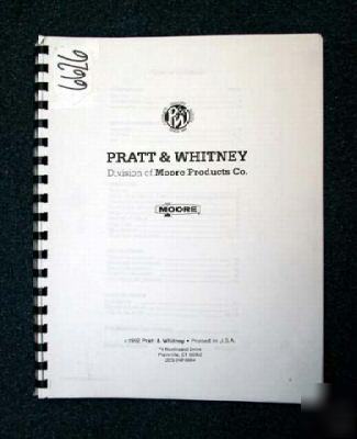 Pratt & whitney instruction manual for supermicrometer: