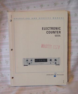  hp 5233L electronic counter op & service manual 