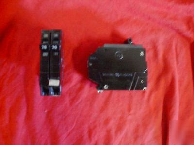  qty 5 ge THQP215 2P 15A 240V circuit breaker