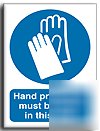 Hand protec.m.be worn sign-a.vinyl-300X400(ma-010-am)