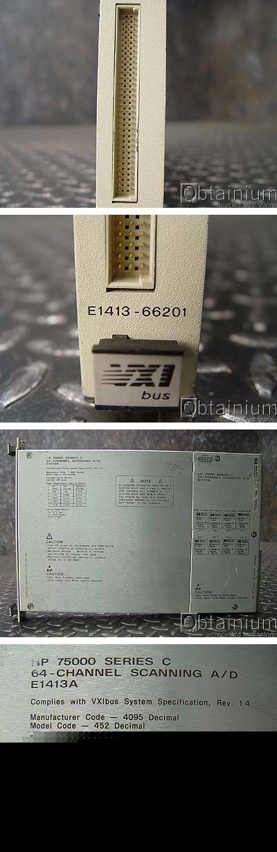 Hp E1413A 64 - channel scanning a/d converter 75000 vxi
