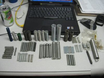 Huge lot of comp., extension and lock springs. 