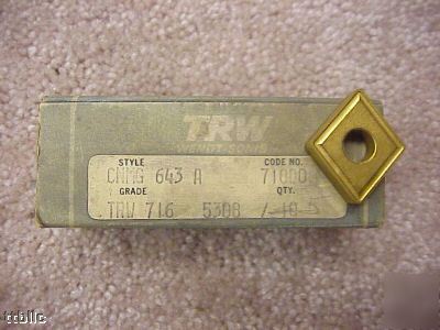 3PC cnmg-643A grade 716 made by trw usa