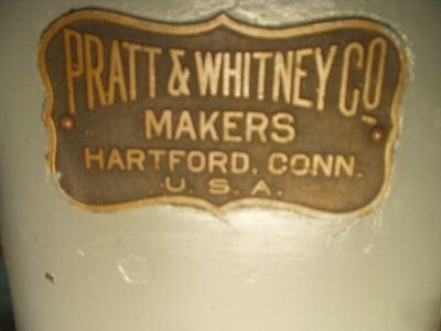 Antique pratt and whitney hand milling machine