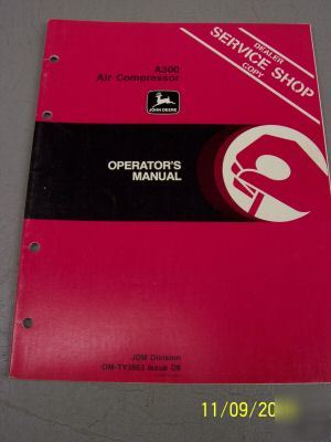 John deere dealer service manual A300 air compressor