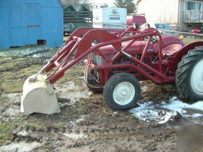 Massey furguson front loader tractor mf complete 