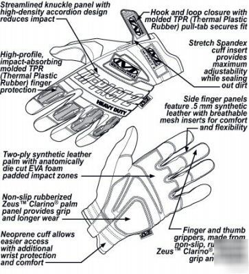 Mechanix m-pact 2 gloves blue xlarge