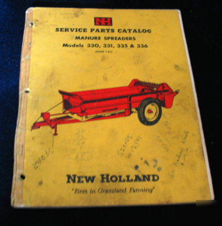 New holland model 330 331 335 336 manure spreaders