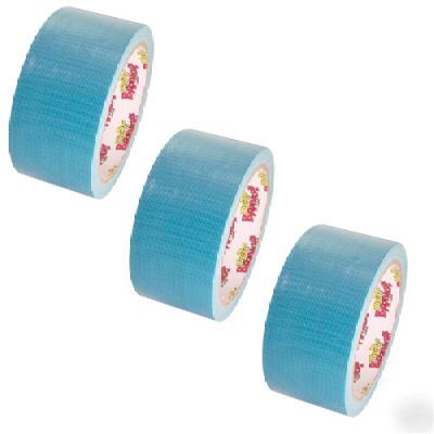 3 rolls teal blue duct tape 2