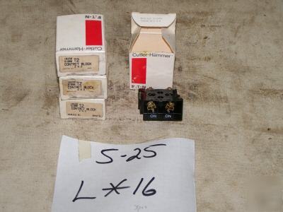 4 boxes eaton contact blocks p/n: 2092 T2