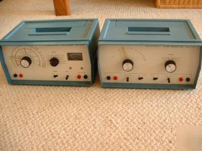 Heathkit audio generator and rlc bridge test equipment