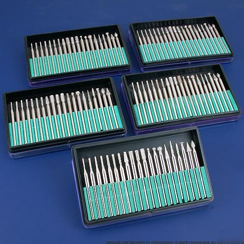 New 100PC diamond bur bit set rotary tools 1/8