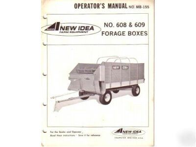 New idea 608 609 forage boxes operator's manual