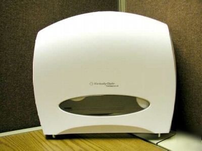 New kc no stub white jumbo roll tissue paper dispenser