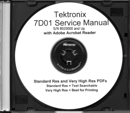 Tek 7D01 svc/ops manual in 2RES text searchable + xtras