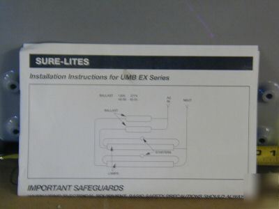 New sure lites exit sign large commerical 