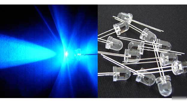 10 sets 8MM 12V ready blue 7000MCD led leds