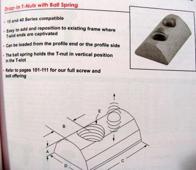 15 (#3284) 10-32 drop-in t-nuts w handle - (80/20 inc)