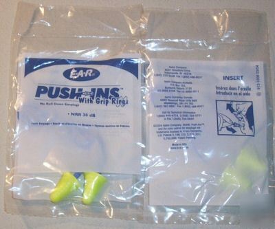 75 pairs of foam push - ins ear plugs.