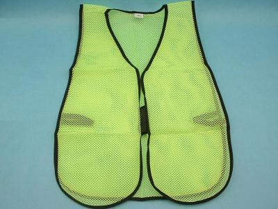 Economy lime green mesh safety vest one-size-fits-most