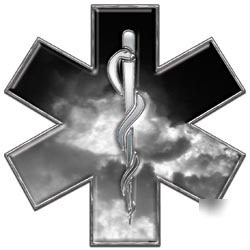 Emt ems mfr medic decal reflective 4