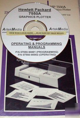Hp 7550A operating & programming manuals (2)