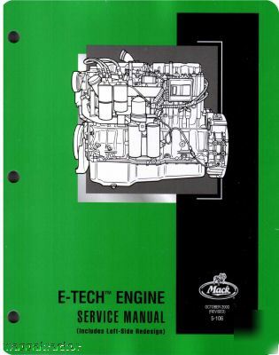 Mack e-tech truck engine workshop service manual 