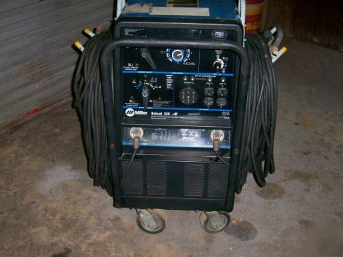 Miller bobcat 225 welder generator 100' leeds and wheel