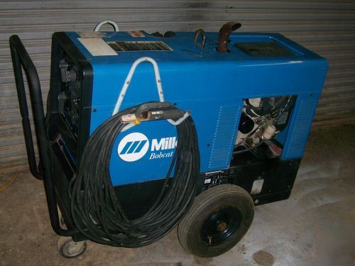 Miller bobcat 225 welder generator 100' leeds and wheel