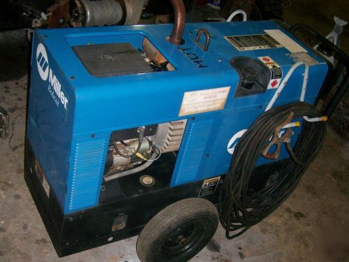 Miller bobcat 225 welder generator 100' leeds and wheel