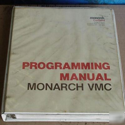 Monarch vertical machining center vmc fanuc 11MA manual