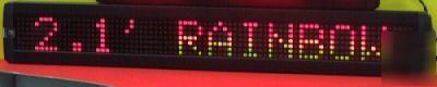 Multi-color led programmable message sign not neon