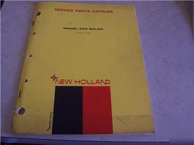 New 1968 holland model 285 baler service parts catalog