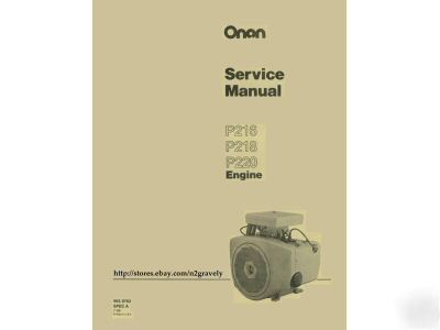 Onan P216,P218,P220 service manual