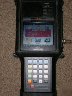 Sunrise telecom cm-750 netowork analyzer