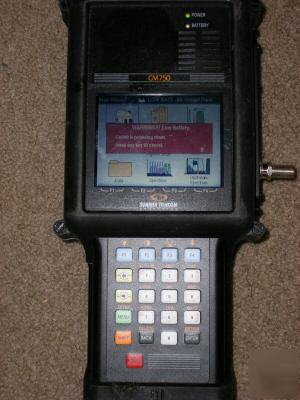 Sunrise telecom cm-750 netowork analyzer