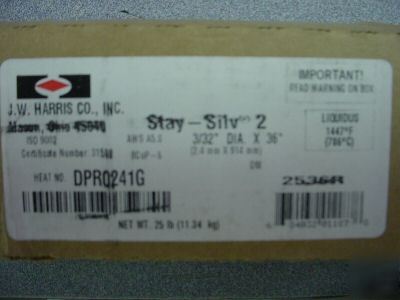 Harris stay-silvÂ® 2 brazing filler silver solder 2# $66