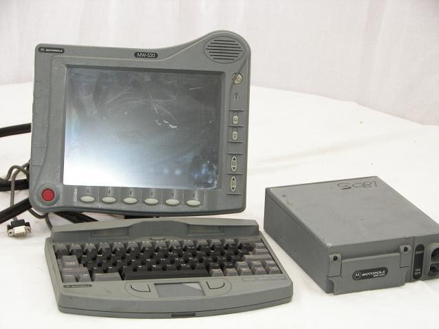 Mdt motorola mw-520 police car computer workstation 12V