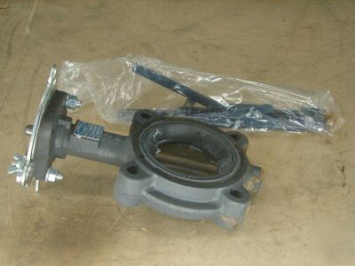 Nib co butterfly valve LD2100 3 lug style buna seal