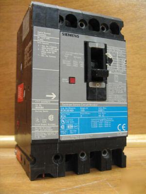 Siemens ite breaker ED63B100 100 a 100A amp A01ED64 aux