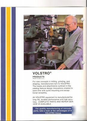 Volstro rotary cross slide milling head for bridgeport