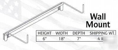 Wall mount rack for dry cleaning bags