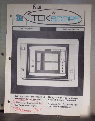 Tek tekscope 11-71 issue tv broadcast 520 144 (+) tv