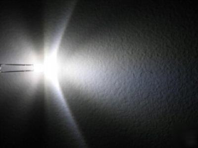 100PCS of 1.8MM white 35DEGREE waterclear led 5500MCD