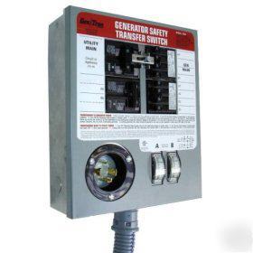 Gentran 30 amp 8-circuit transfer switch 7,500 watt gen