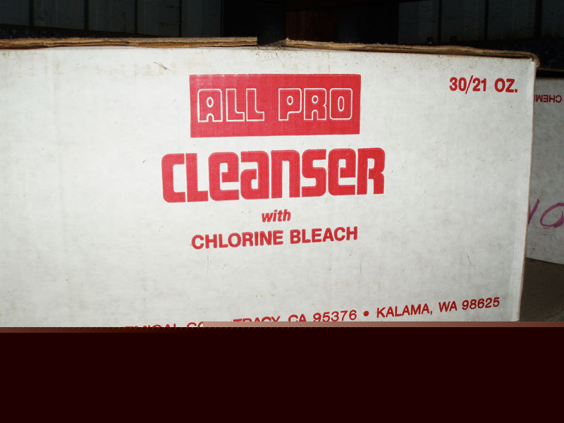 Large lot of cleanser products with bleach