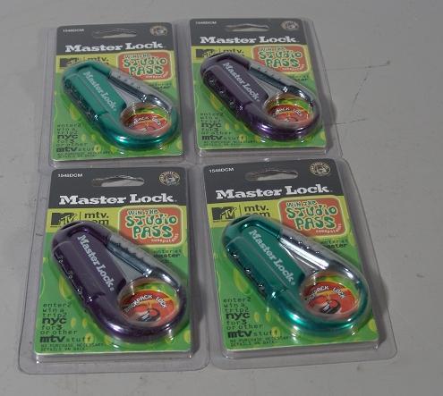 Masterlock backpack/luggage lock lot of 4 