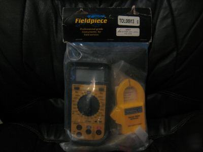 New fieldpiece LT17 digital mm w/temp,ach,leads,case 