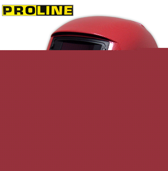 Proline red carbon fiber arc tig mig welding helmet 